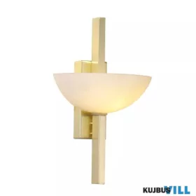   ALADDIN 91342-1SB Lux&Belle 1LT Wall Light- Satin Brass Metal&Opal White Glass