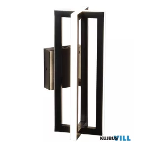 ALADDIN 91412BK Lux&Belle LED Wall Light-Brushed Black Metal