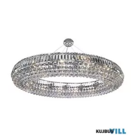   ALADDIN 9190CC Vesuvius 24Lt Pendant  -  Chrome, Clear Coffin & Ball Drops
