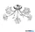 ALADDIN 9285-5CC Bellis 5Lt Semi-Flush - Chrome & Clear Glass