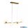 ALADDIN 93041-4GO Lux & Belle 4Lt Bar Pendant - Gold Metal & Opal Glass