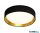 ALADDIN 9371-37BGO Gianna LED Flush -Black/Gold Shade > Acrylic Diffuser