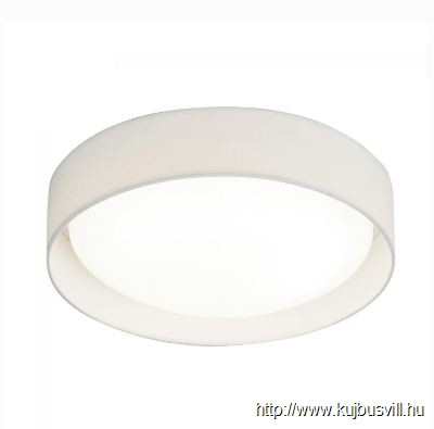 ALADDIN 9371-37WH Gianna LED Flush Ceiling Light - Acrylic, > Fabric Shade