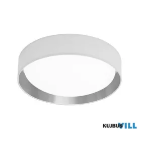   ALADDIN 9371-37WSI Gianna LED Flush -White Shade Silver Inner