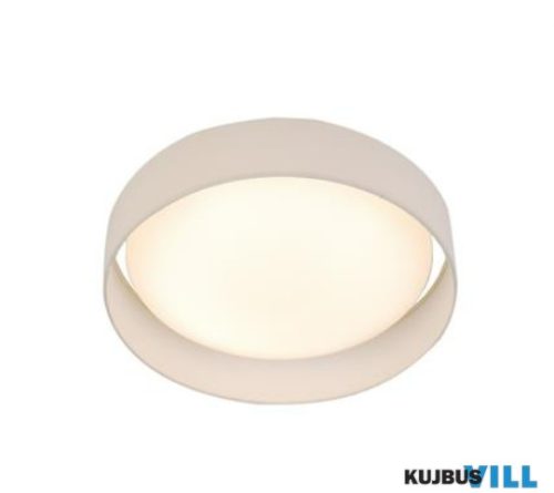 ALADDIN 9371-50WH Gianna LED Flush Ceiling Light - Acrylic, > Fabric Shade