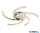 ALADDIN 9605-5CC Lux & Belle 5 Arm LED Ceiling Flush- Chrome & Clear Crystal