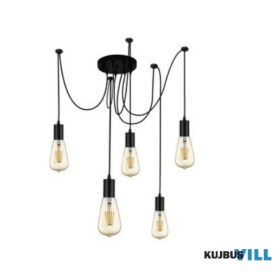 ALADDIN 9665-5BK Squiggle Függeszték