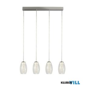   ALADDIN 97292-4CL Cyclone 4Lt Bar Pendant - Chrome & Clear Glass