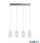ALADDIN 97292-4CL Cyclone 4Lt Bar Pendant - Chrome & Clear Glass