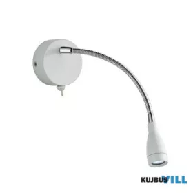   ALADDIN 9917WH Flexy LED Adjustable Wall Light -Chrome & White Metal
