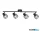 ALADDIN 9986-6CC Mela 6Lt Flush - Chrome & Clear Crystal Pyramid Drops