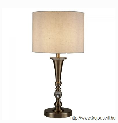 ALADDIN EU1011AB Oscar Table Lamp - Antique Brass > Linen Shade