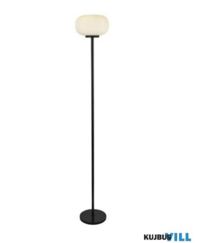 ALADDIN EU10274-1BK Lumina Floor Lamp - Black Metal > Frosted Ribbed Glass