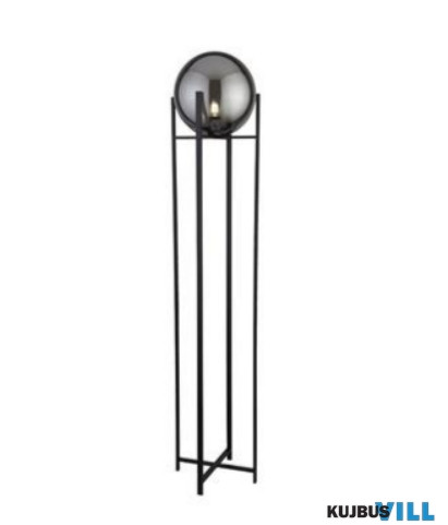 ALADDIN EU1030-1SM Amsterdam Floor Lamp - Black Metal > Smoked Glass