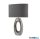 ALADDIN EU1213CC Artisan Table Lamp - Ceramic Chrome Base > Faux Silk Shade