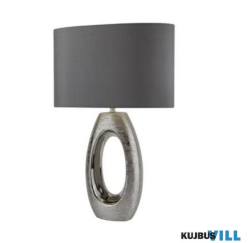 ALADDIN EU1213CC Artisan Table Lamp - Ceramic Chrome Base > Faux Silk Shade