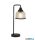 ALADDIN EU1351-1BK Highworth Table Lamp - Matt Black > Holophane Glass