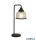 ALADDIN EU1351-1BK Highworth Table Lamp - Matt Black > Holophane Glass