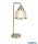 ALADDIN EU1351-1SS Bistro II Table Lamp - Satin silver > Holophane Glass