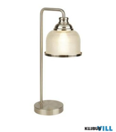 ALADDIN EU1351-1SS Bistro II Table Lamp - Satin silver > Holophane Glass