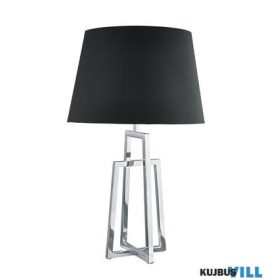   ALADDIN EU1533CC-1 York Table Lamp - Chrome Base > Black Tapered Shade