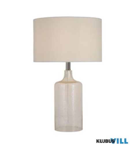 ALADDIN EU1794CL Nordic Table Lamp - Clear Glass, Chrome > Fabric