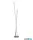 ALADDIN EU2112CC Clover  Floor Lamp - Chrome Metal & Clear Crystal