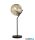 ALADDIN EU22121-1BK Punch Table Lamp - Black with Punched Champagne Glass
