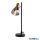 ALADDIN EU23802-1SM Westminster Table Lamp - Black, Satin Brass > Smoked Glass