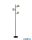 ALADDIN EU23803-3SM Westminster 3Lt Floor Lamp-Black, Satin Brass > Smoked Glass