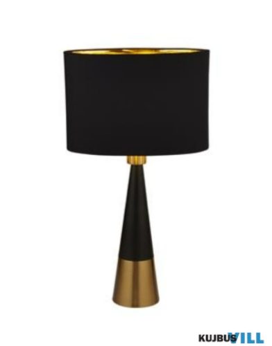 ALADDIN EU2743BGO Chloe Table Lamp - Antique Copper, Black Shade Gold Interior