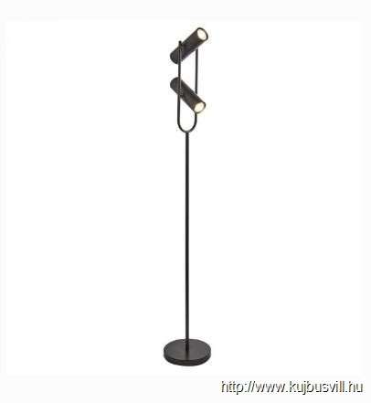 ALADDIN EU2792BK Telescope 2Lt Floor Lamp - Matt Black Metal