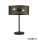 ALADDIN EU2822-2BK Fishnet 2Lt Table Lamp - Matt Black Metal