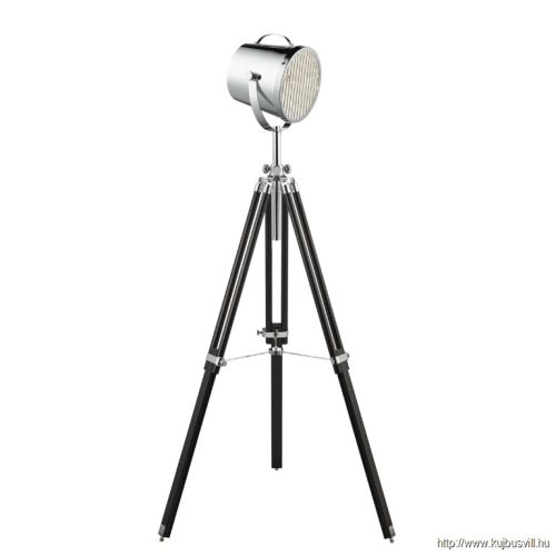ALADDIN EU3013 Studio Adjustable Floor Lamp - Black > Chrome Shade