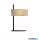 ALADDIN EU30501BK Hessian 1Lt Table Lamp, Black Metal with Linen Shade