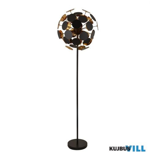 ALADDIN EU3079BG Discus 4Lt Floor Lamp - Black Metal > PC Discs