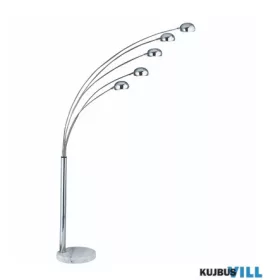   ALADDIN EU3085-5CC Giraffe 5Lt Floor Lamp  - Chrome Metal & White Marble Base