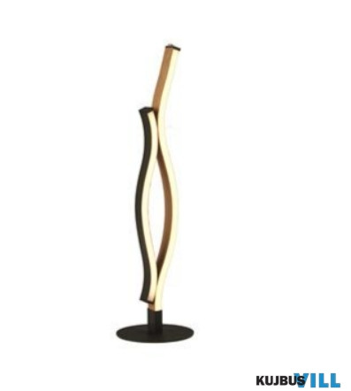 ALADDIN EU32101-1BK Bloom Swirl LED Table Lamp - Black Metal > Wood Effect