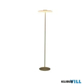   ALADDIN EU33121PB Record 1Lt Floor Lamp, Gold Metal with White Glass