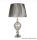 ALADDIN EU3721CL Greyson Table Lamp - Clear Glass Urn > Pewter Pleated Shade