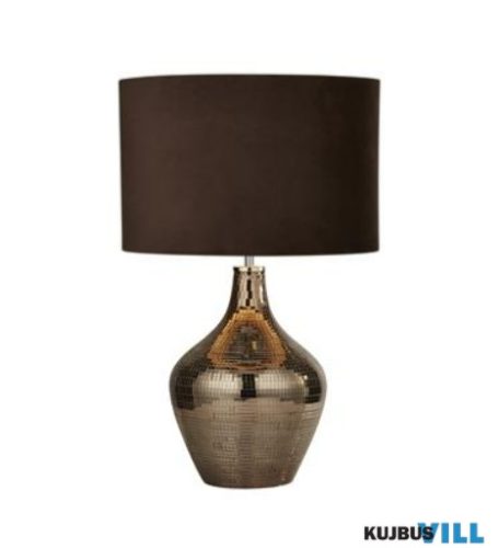 ALADDIN EU3847SM Disco Table Lamp - Ceramic Mosaic > Suede Shade