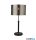 ALADDIN EU3877BK Rachel Table Lamp - Black Metal, Satin Silver > Chrome Shade