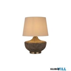   ALADDIN EU44210AB Avaya 1Lt Table Lamp, Ceramic with Linen Shade