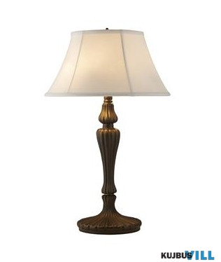 ALADDIN EU46091WH Amy 1Lt Table Lamp with Linen Shade