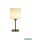 ALADDIN EU50501LT Chelsea 1Lt Table Lamp, Latte Metal with Plush Shade