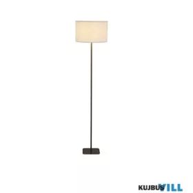   ALADDIN EU50502LT Chelsea 1Lt Floor Lamp, Latte Metal with Plush Shade