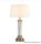 ALADDIN EU5141AB Pedestal Table Lamp - Glass, Antique Brass > Cream Shade