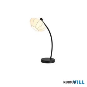   ALADDIN EU52852BK Radiant 1Lt Table Lamp, Black Metal with Soft Fabric Shade