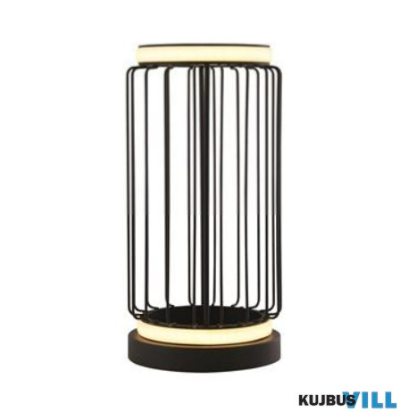 ALADDIN EU54210-1BK Circolo Cage LED Table Lamp - Black Metal