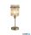ALADDIN EU55622CP Swizzle 1Lt Table Lamp, Gold Metal with Champagne Rods